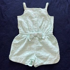 Mint green Baby GAP romper. Size 12-18 months.